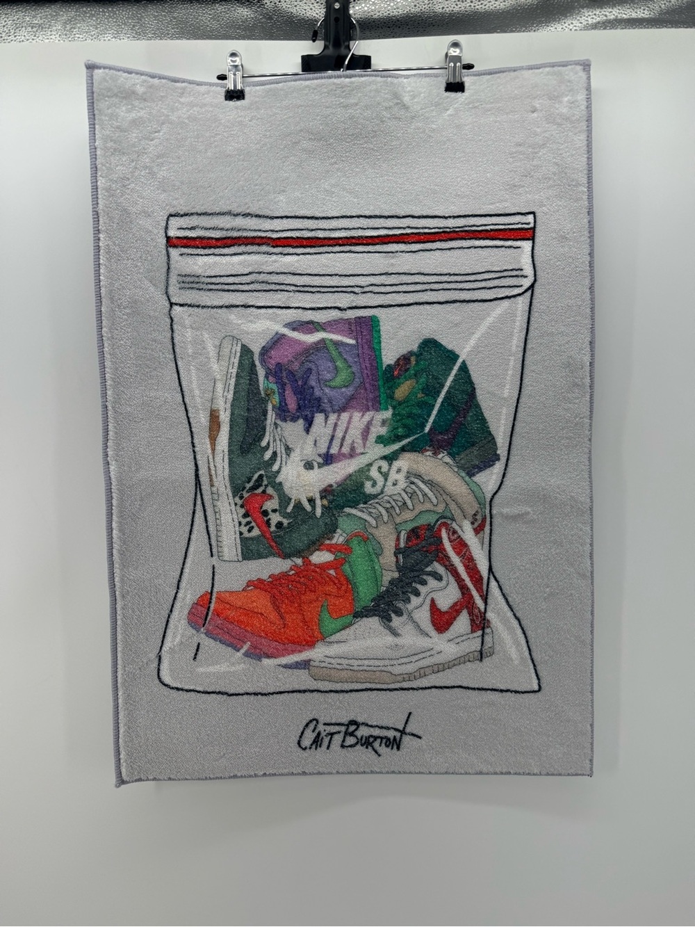 Sneakerhead SB Sneaker Bag Rug 30x22 Streetwear Hypebeast Wall Art Decor